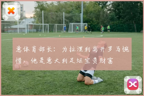 意体育部长：为拉涅利离开罗马惋惜，他是意大利足坛宝贵财富